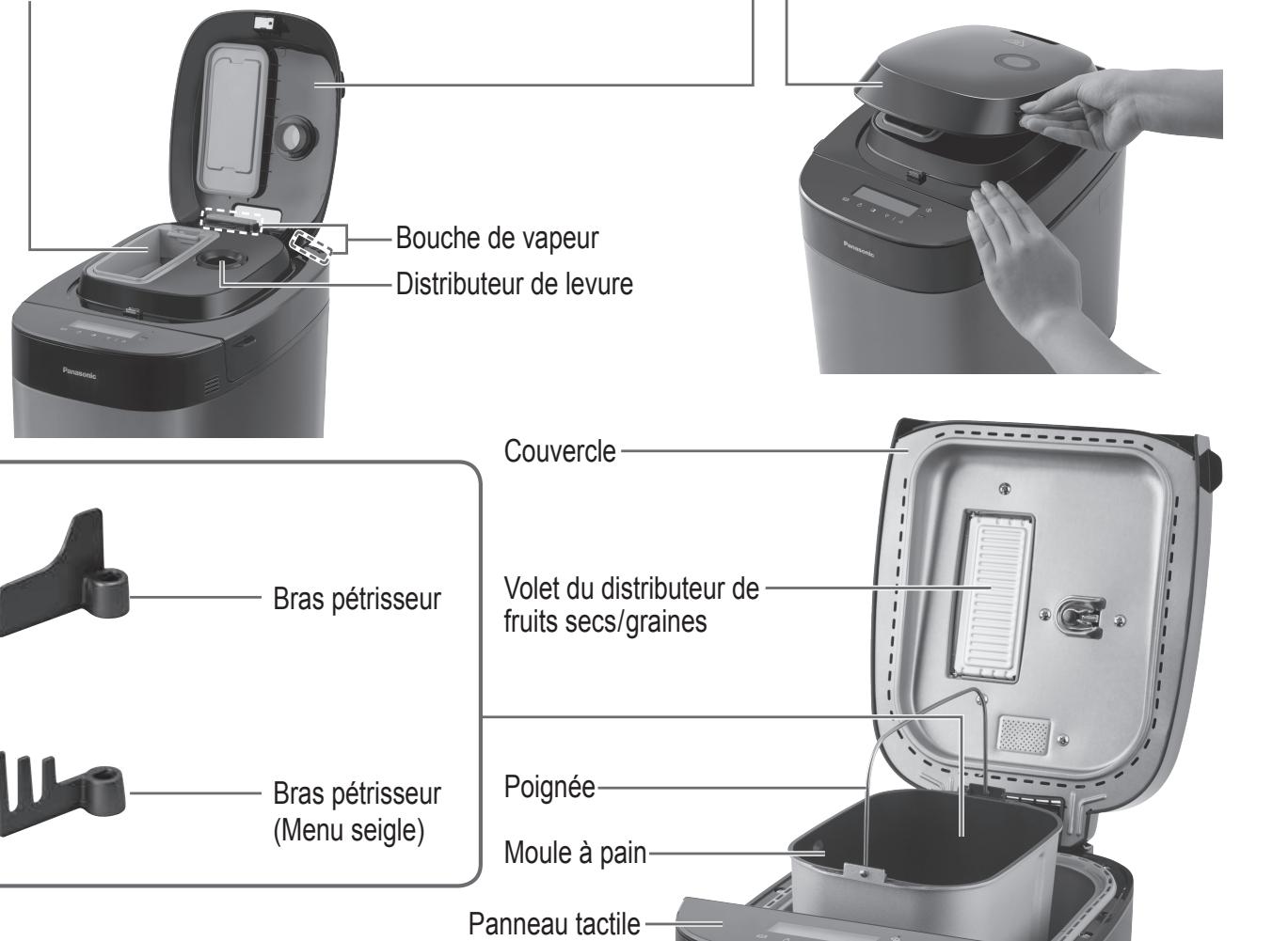 PANASONIC SDZX2522 - Distributeur de fruits secs et de graines - 1