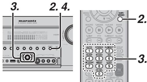 MARANTZ SR6003 - MÉMOIRE DE PRÉSELECTION MANUELLE - 1
