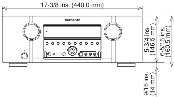 MARANTZ SR6003 - DIMENSIONS - 2