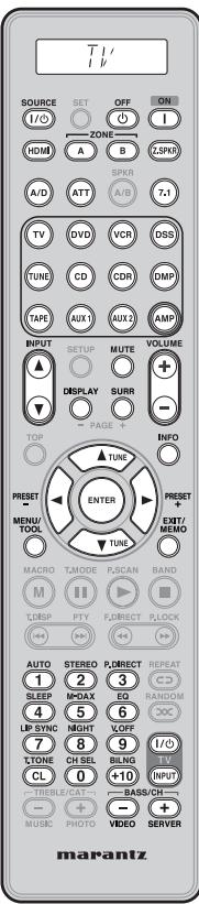 MARANTZ SR6003 - COMMANDER UN TÉLVISEUR MARANTZ (MODE TV) - 1