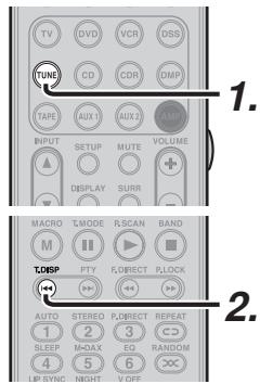MARANTZ SR6003 - CHANGER LES INFORMATIONS SIRIUS SUR L'AFFICHEUR DU PANNEAU AVANT - 1
