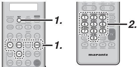 MARANTZ SR6003 - PROGRAMMATION AVEC LE CODE À 4 CHIFFRES - 1