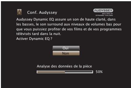MARANTZ SR6009 - Effectuez le paramétrage de Audyssey Dynamic EQ® et Audyssey Dynamic Volume®. - 1