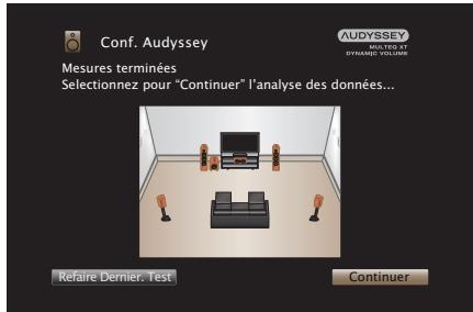 MARANTZ SR6009 - Lorsque l'enceinte détectée est affichée, Sélectionnez "Suivant" puis appuyez sur ENTER. - 4