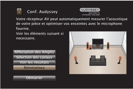 MARANTZ SR6009 - Retour aux réglages “Conf. Audyssey®” - 1