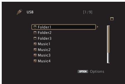 MARANTZ SR7010 - Lecture des fichiers d'un dispositif mémoire USB - 1