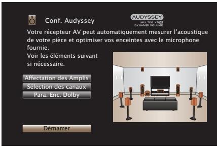 MARANTZ SR7010 - Procedure pour les réglages des enceintes (Conf. Audyssey®) - 4