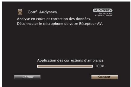 MARANTZ SR7010 - Effectuez le paramétrage de Audyssey Dynamic EQ® et Audyssey Dynamic Volume®. - 2