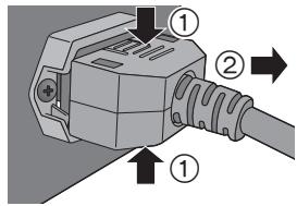 PANASONIC SUR1AE - Connexion du cable d'alimentation secteur - 2