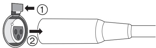 PANASONIC SUR1AE - ■ Afsluiten van de gebalanceerde kabels - 1