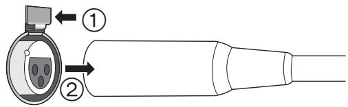 PANASONIC SUR1AE - Um die symmetrischen Kabel auszustecken - 1