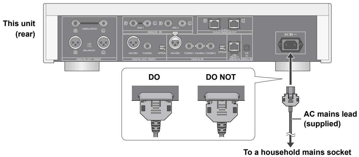 PANASONIC SUR1AE - AC mains lead connection - 1