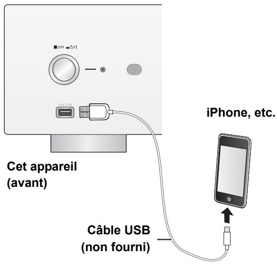 PANASONIC SUR1AE - Raccordement d'un iPhone/iPad/iPod - 1