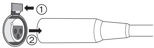 PANASONIC SUR1AE - Att dra ut de balanserade kablarna - 1