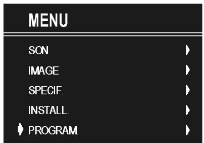 GRANDIN 51MBI99A - Menu program. (programming) - 1