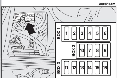 ALFA ROMEO 156 2007 - GRILLAGE D'UN FUSIBLE - 1