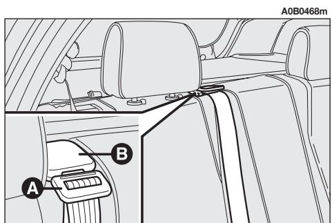 ALFA ROMEO 156 2007 - REGLAGE EN HAUTEUR DES CEINTURES DE SECURITE AVANT ET ARRIERE LATERALES (uniquement versions Sportwagon) - 1