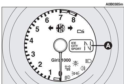 ALFA ROMEO 156 2007 - SELECTION DU FONCTIONNEMENT AUTOMATIQUE/MANUEL - 3