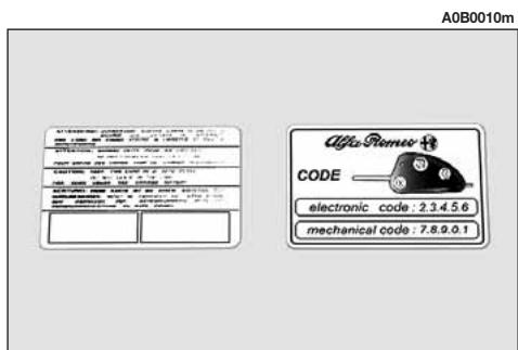 ALFA ROMEO 156 2007 - CLE AVEC TELECOMMANDE - 1