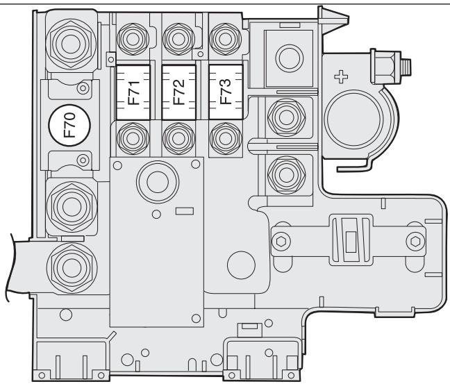 ALFA ROMEO 159 2010 - Centrale sur le pôle positif de la batterie - 1