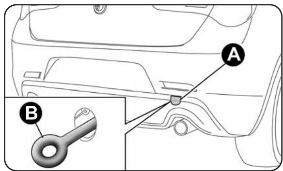 ALFA ROMEO GIULIETTA 2010 - ACCROCHAGE DE LA BOULE D'ATTELAGE - 1