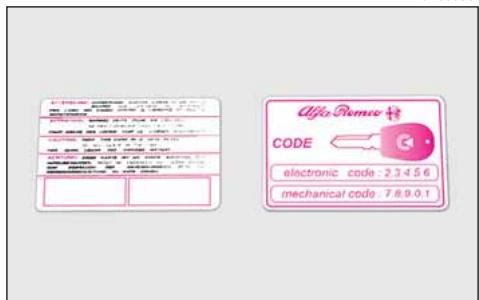 ALFA ROMEO GT 2008 - CLE AVEC TELECOMMANDE - 1