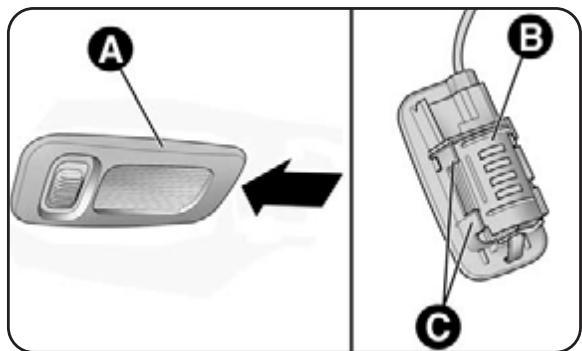 ALFA ROMEO MITO 2010 - PLAFONNIER ECLLAIRAGE DE COURTOISIE - 1