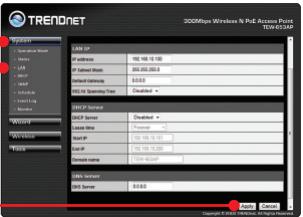 TRENDNET TEW-653AP - Configuration du point d'accès - 3