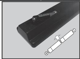 PANASONIC TX-40CX300E - Installazione Delle Batterie nel Telecomando - 2