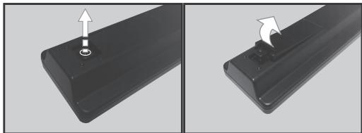 PANASONIC TX-40CX300E - Colocacion de las Pilas en el Mando a Distancia - 1