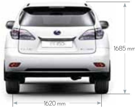 LEXUS RX 450H - Capacités (L) - 2