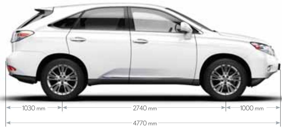 LEXUS RX 450H - Capacités (L) - 3