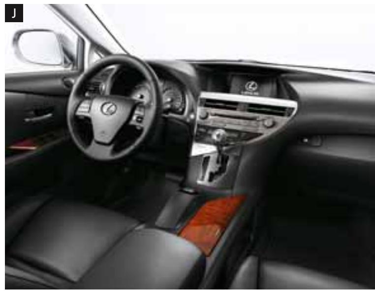 LEXUS RX 450H - RX 350 / RX 450H coloris intérieurs - 10