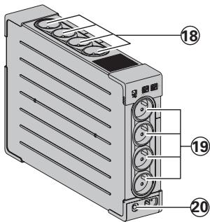 EATON ELLIPSE PRO 850 FR, ELLIPSE PRO 850 IEC - Anschlussbuchsen - 2