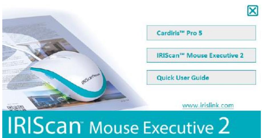 IRIS CAN MOUSE 2 - Installation à partir du CD-ROM - 1