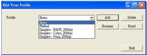 IRIS CAN PRO 3 WIFI - To rename a profile, - 1