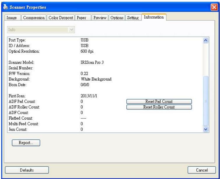 IRIS CAN PRO 3 WIFI - The Information Tab - 1