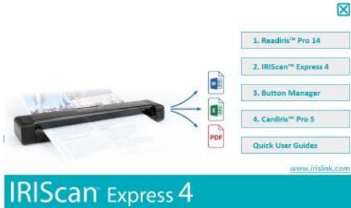 IRIS SCANN EXPRESS 4 - Installation sur un système windows - 1