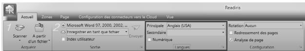 IRIS CAN ANYWHERE 3 - Étape 1: sélectionnez la langue du document. - 1