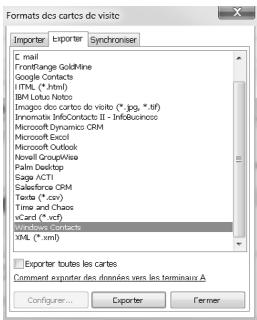 IRIS CAN ANYWHERE 3 - Étape 4: exportez vos contacts - 2