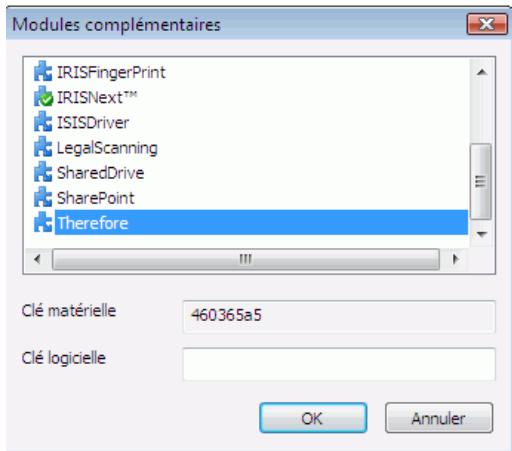 IRIS POWERSCAN 9.5 - Enregistrement des modules complémentaires - 1
