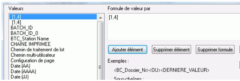 IRIS POWERSCAN 9.5 - Définition des formules de valeur - 1