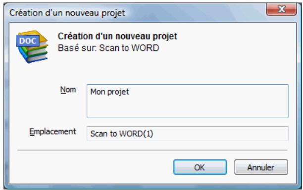 IRIS POWERSCAN 9.5 - Pour créer un projet : - 1