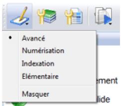 IRIS POWERSCAN 9.5 - Pour accéder aux espaces de travail par défaut : - 1