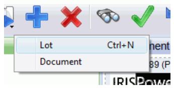 IRIS POWERSCAN 9.5 - Pour créer un nouveau document : - 1