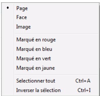 IRIS POWERSCAN 9.5 - Pour définir la sélection d'images : - 1