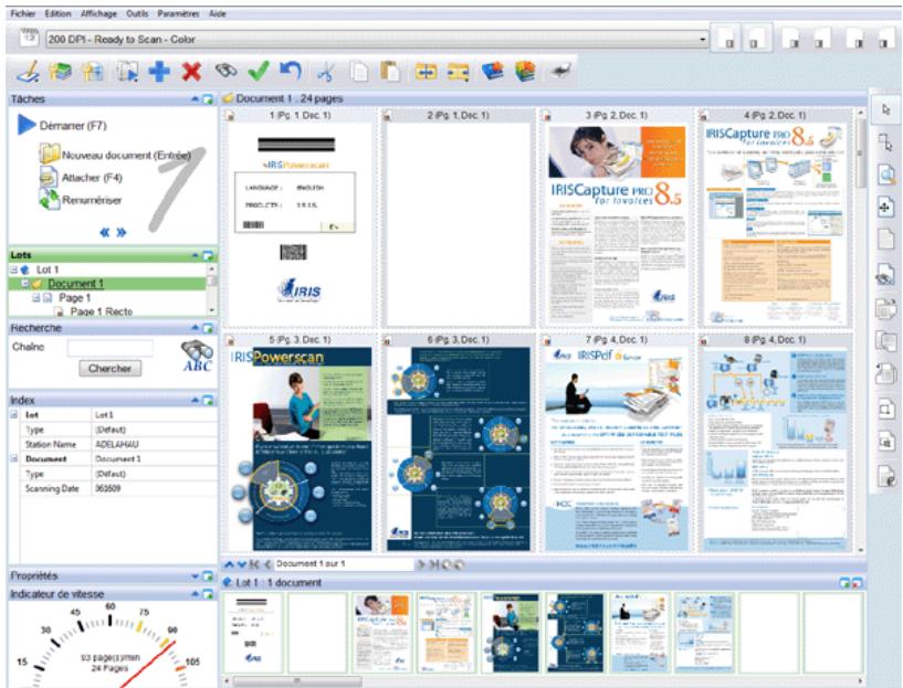 IRIS POWERSCAN 9.5 - Interface utilisateur - 1