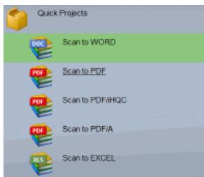 IRIS POWERSCAN 9.5 - Utilisation d'un PROJET RAPIDE - 1