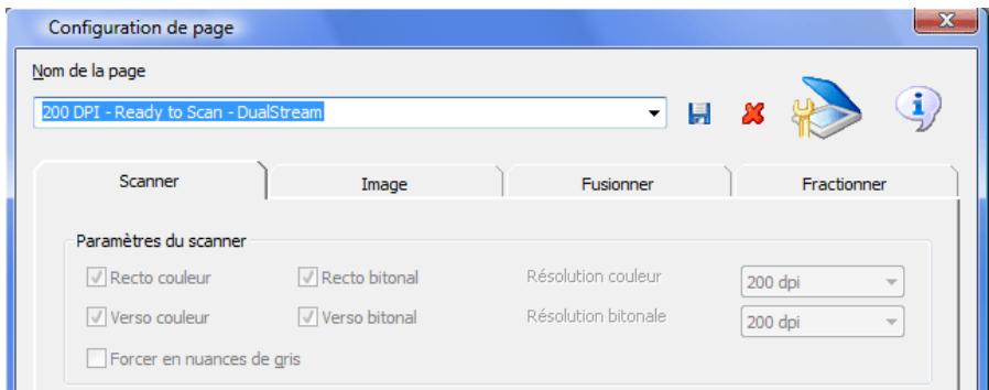 IRIS POWERSCAN 9.5 - Pour accéder à la fenêtre configuration de page : - 1