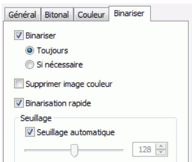 IRIS POWERSCAN 9.5 - Onglet binariser - 1